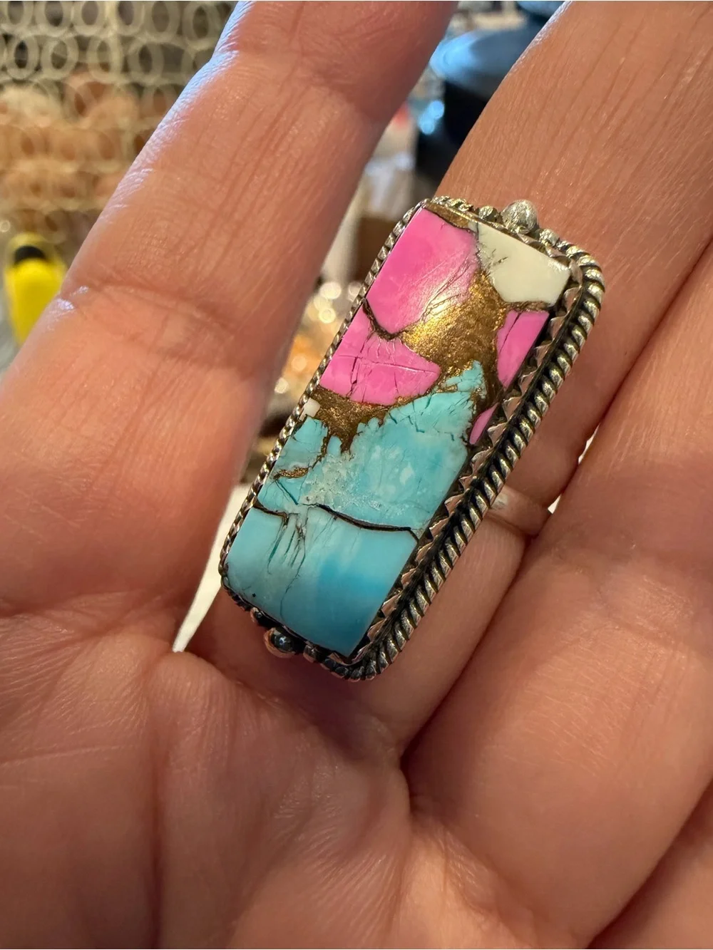 Sterling Silver Cotton Candy 925 Size 8 New Ring Gift